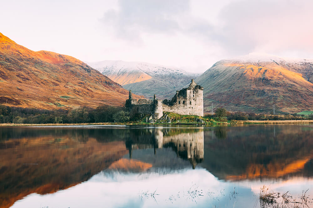 Kilchurn Castle in Scotland, photo by Connor Mollison